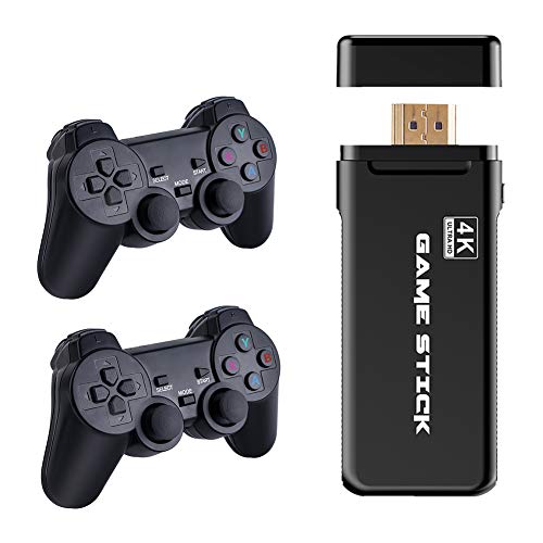 Consola inalámbrica USB Game Stick Wireless Gamepad Salida HDMI Reproductor Dual Construido en 3500 Juego clásico Mini Controlador Retro de 8 bits Consola de Videojuegos para tabletas, TV Box