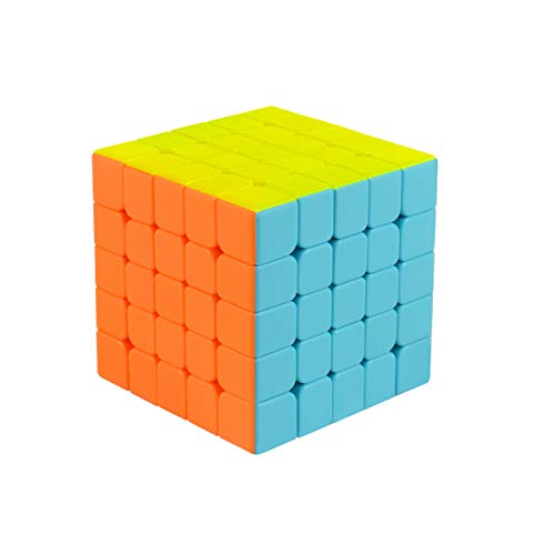 Cooja Cubo de Velocidad 5x5 Speed Cube, Cubo Magico 5x5x5 Smooth Magic Cube Puzzle Durable Regalo de Juguetes para Niños Niñas