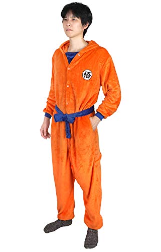 CoolChange Kigurumi de Dragon B.l, traje de Dragon B. con símbolo Go, talla única, naranja, talla: M