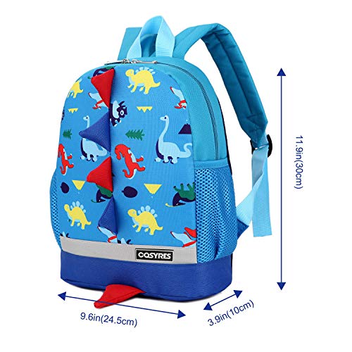 Cosyres Dinosaurios Mochila para Niños Infantil Guarderia Mochila Escolar (Azul)