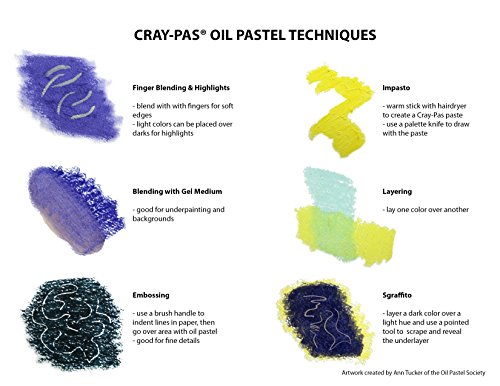 Cray Pas Junior - Lote de 12 pasteles de aceite, colores surtidos, colores variados, 16 Color Set