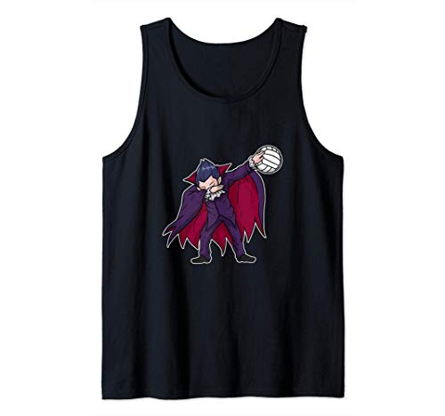 Dabbing Dracula Voleibol Divertido Disfraz De Halloween Camiseta sin Mangas