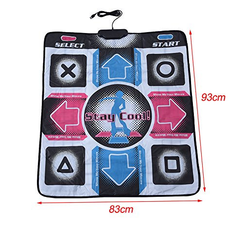 Dance Pad, Antideslizante Durable Estera de Baile, Resistente al Desgaste, Baile Step Dance Mat Pad Dancer Blanket t con USB para PC.