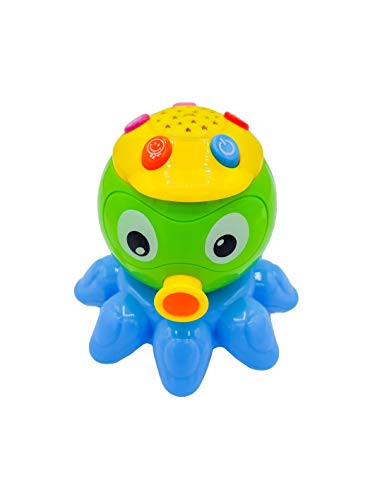 DARK DIAMOND® - Juego Acuario Interactivo para bebés. Desarrolla Todos Sus sentidos con Este Pulpo, Tortuga Marina Y Cangrejo con Sus Sonidos y Luces. A Partir de los 18 Meses.