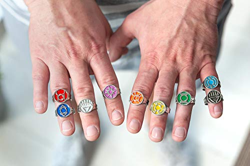 dc comics Green Lantern Power Rings Emotional Spectrum Power Rings | 9 Ring Set