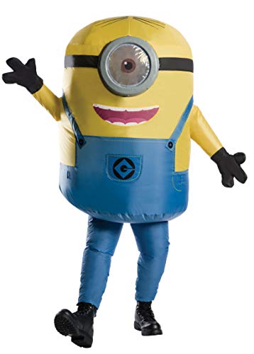 Despicable Me - Disfraz Hinchable de Minion Stuart para adultos, Talla única (Rubie's 810585)