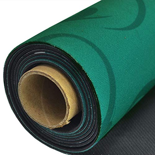 Dfghbn Alfombrilla de Poker Ronda de Goma Espuma Poker Mats Texas Hold 'em Alfombra de Goma con el Bolso de Hombro 180x90cm Azul Verde Tapetes de Poker (Color : Verde, Size : 120x120cm)