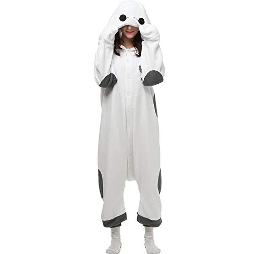 Dibujos Animados Kigurumi Adultos Onesies Hombres Animal Pijamas Unidos Juego de Roles Mujeres Cosplay Disfraz para Halloween M Baymax Onesies