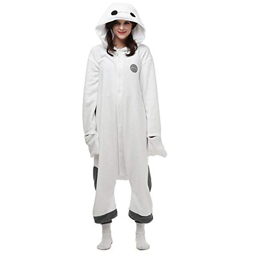 Dibujos Animados Kigurumi Adultos Onesies Hombres Animal Pijamas Unidos Juego de Roles Mujeres Cosplay Disfraz para Halloween M Baymax Onesies