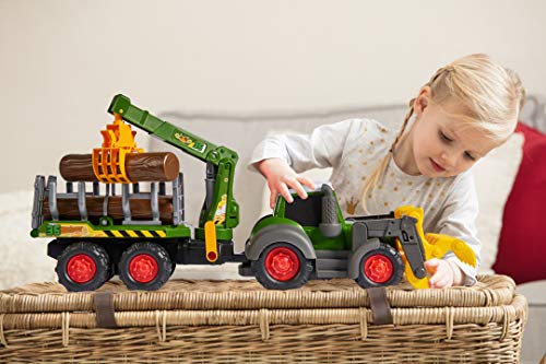 Dickie- Tractor Forestal con LUZ Y Sonido 65 CM (3819003)