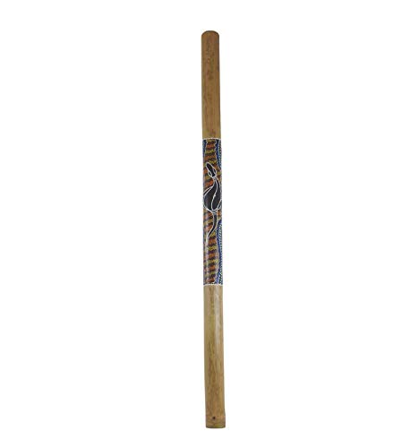 Didgeridoo de bambú pintado Salamandra, 120 cm