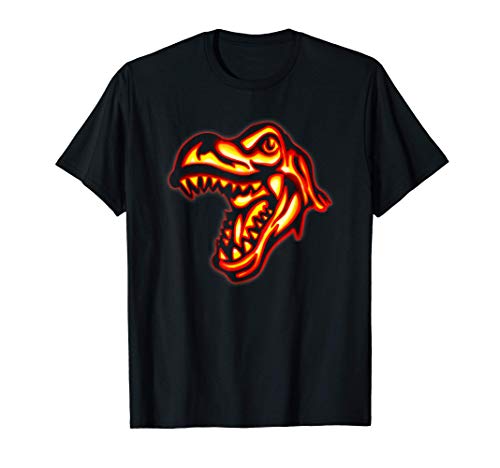 Dinosaurio T-Rex de Halloween Calabaza regalos de los niños Camiseta