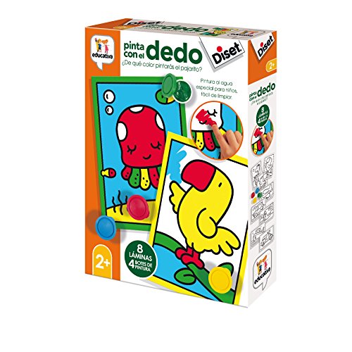 Diset- Pinta con el Dedo Juego Educativo para Niños, Multicolor (68953)