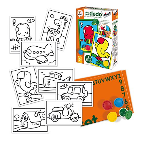 Diset- Pinta con el Dedo Juego Educativo para Niños, Multicolor (68953)