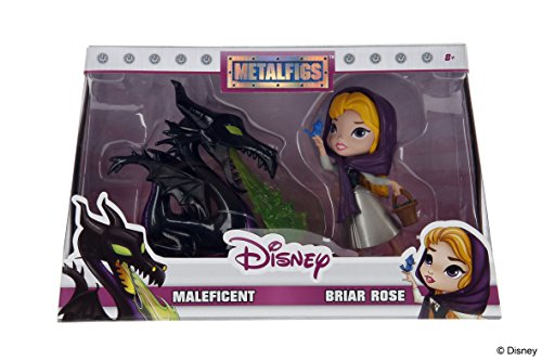 Disney Metalfigs - Juego de 2 Figuras de maléfica y Roseta (10 cm)