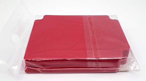 docsmagic.de 25 Trading Card Deck Divider Red - Divisores Roja - MTG PKM YGO