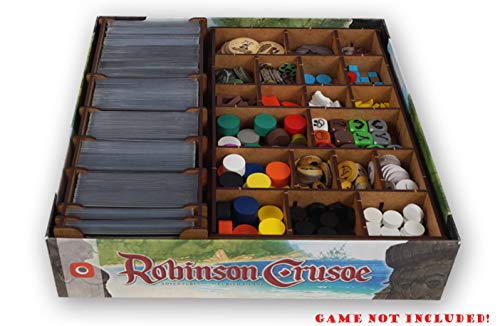 docsmagic.de Organizer Insert for Robinson Crusoe 2nd Edition Box - Encarte