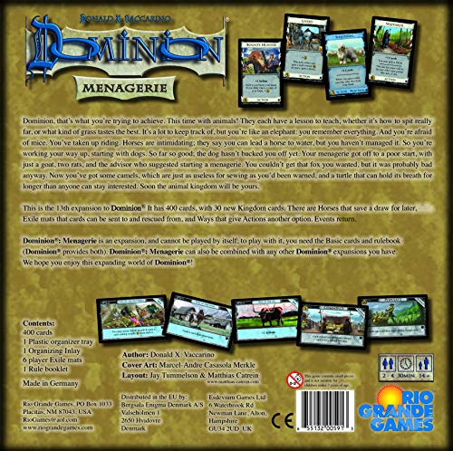 Dominion: Menagerie Expansion Card Game [Importación inglesa]