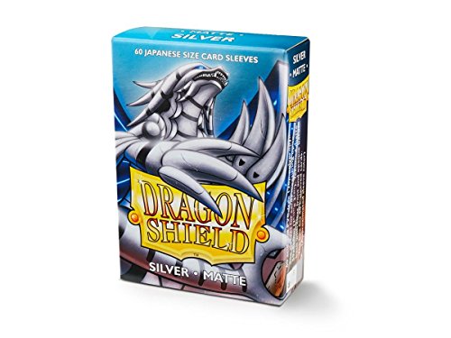 Dragon Shield Small Sleeves - Japanese Matte Silver (60 Sleeves)