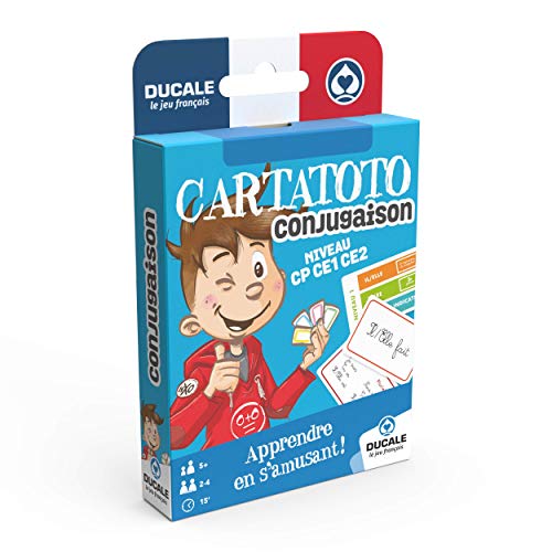 Ducale, el Juego francés - Cartatoto Conjugaison-Juego de Cartas educativas, Aprender a conjugar Les Verbes, 10006524