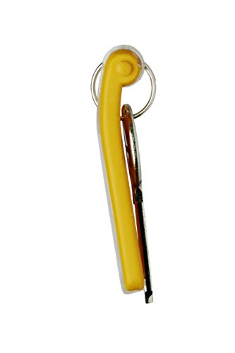 Durable 4.00555E+12 Pack de 6 llaveros, color amarillo, 1 unidad, KEY CLIP