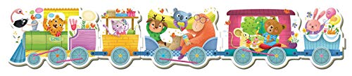 Educa- Tren de los Animales Pack de 5 Puzzles, Multicolor (17142)