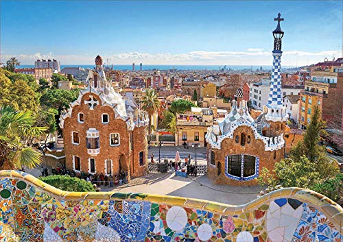 Educa- Vista de Barcelona Desde el PARC Güell Puzzle, 1000 Piezas, Multicolor (17966)