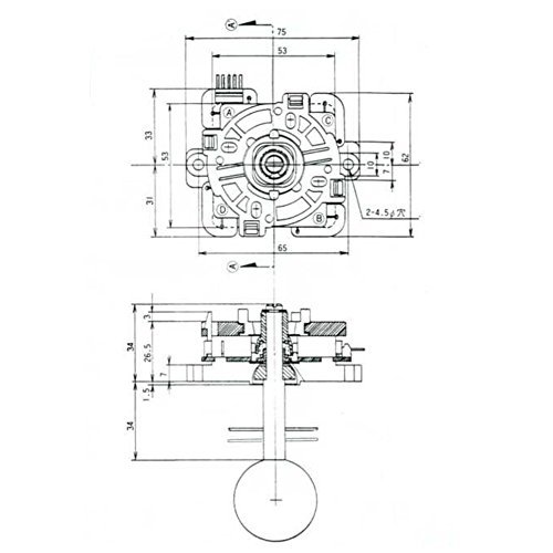 EG STARTS Arcade Classic Competition 5 Pin Stick 5P Rocker 8 Maneras Joystick para PC Xbox 360 PS2 PS3 Juegos KOF SNK Arcade DIY Kit Parts Mame Jamma Machine Gaming (Negro)