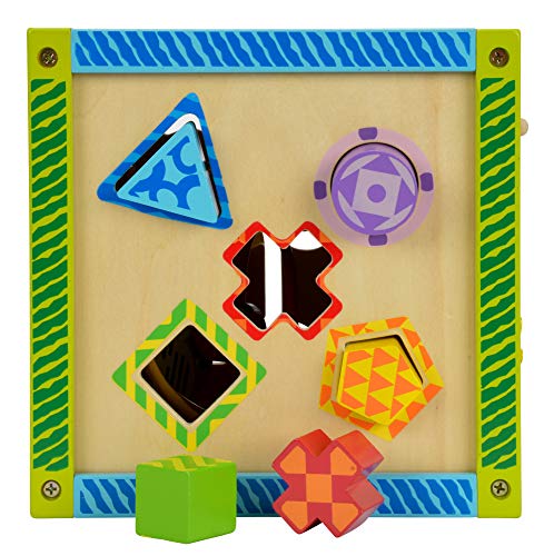 Eichhorn 100002235 - Cubo de juegos en madera (20 x 20 x 36 cm) , color/modelo surtido