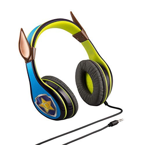 eKids Auriculares con Licencia PW-140CH de la Patrulla Canina, con limitación de Volumen Adecuada para los niños y Banda Ajustable para la Cabeza para los Mejores Extra Ligeros.