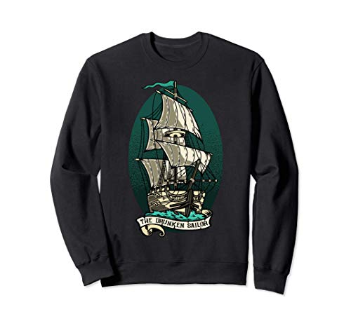 El Marinero Borracho - Pirata y Marinero Veneno - Barco Sudadera