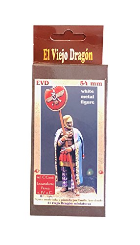 El Viejo Dragon CG106. Figura metal Estandarte Persa, Siglo IV ac. 54mm altura