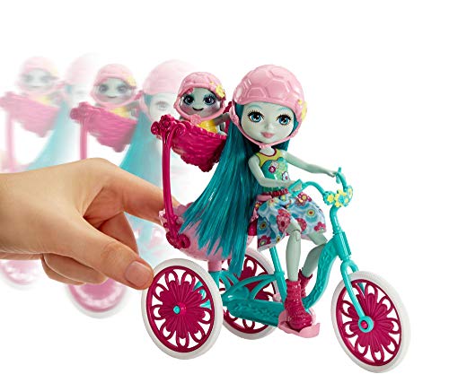 Enchantimals Bicicleta de Paseo, accesorios muñeca (Mattel FCC65)