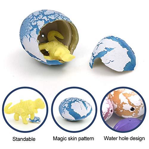 EQLEF Huevos de Dinosaurio Juguete para incubar Cultive Huevos de Dinosaurio Que eclosionan en Agua Mini Huevo de Dinosaurio Juguete Creativo para niños / 60 PCS