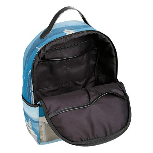 Eslifey Hermosa Santorini Bolsa Escolar Mochilas Diarias Mochila para Estudiantes