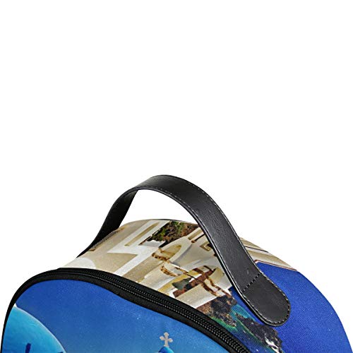 Eslifey Santorini Grecia Paisaje Bolsa Escolar Mochilas Diarias, para Estudiantes