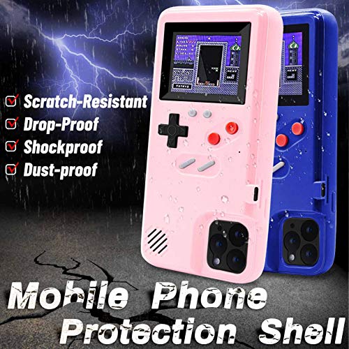 Estuche Game para iPhone,Dikkar Estuche Autoamplificado con Cubierta Protectora Retro con 36 Juegos Pequeños,Pantalla a Color,Estuche para Videojuegos para iPhone X/Xs/MAX/Xr/6s/7/8P/11/12Pro/Max/Mini