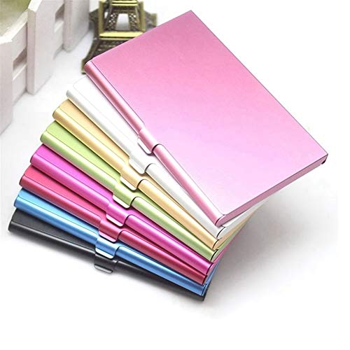 Estuche Para Tarjetas De Visita Casual Caja De Metal De Aluminio De Acero Inoxidable Cubierta De La Caja De Crédito Hombres Titular De La Tarjeta De Visita Cartera De Metal Convenient ( Color : 6 )