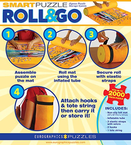 Eurographics 8955-0102 Sistema de Almacenamiento Roll and Go Puzzle