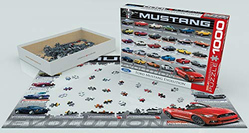 EuroGraphics Ford Mustang Evolution 1000pcs Puzzle - Rompecabezas (Puzzle Rompecabezas, Vehículos, Niños y Adultos, 1000 Pieza(s))