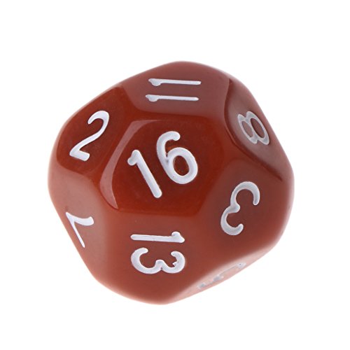 Exing Dados Dice,10 Piezas Dados Poligonales D16De 20 Lados para Juegos De Mesa De Mazmorras Y Dragones