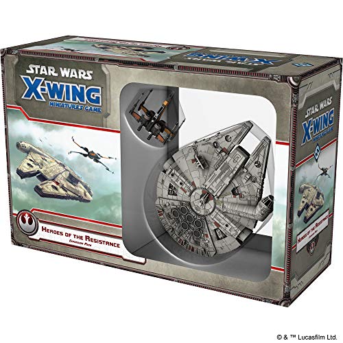 Fantasy Flight Games FFGSWX57 Star Wars X-Wing - Juego de Mesa con Figuras en Miniatura, Paquete de expansión Heroes of The Resistance (no necesariamente en español)