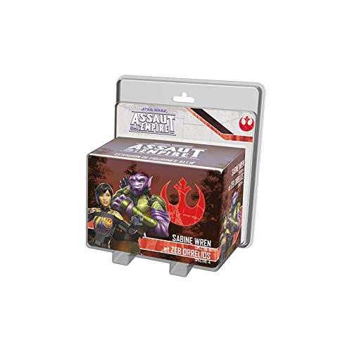 Fantasy Flight Games Star Wars Assaut Sur l'Empire - 56 - Sabine WREN, Spectre-5 et Zeb Orellios, Spectre-4 (Extension de Figurines Allié)-Version FR