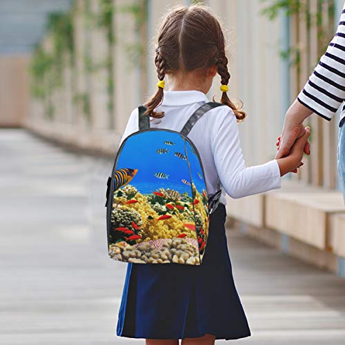 FANTAZIO Coral Colony Reef Mochila de Viaje Delgada y Duradera para niños