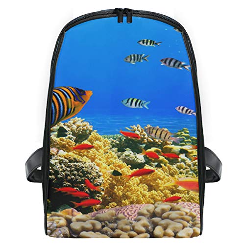 FANTAZIO Coral Colony Reef Mochila de Viaje Delgada y Duradera para niños