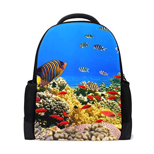 FANTAZIO mochila Coral Colony Reef mochila escolar