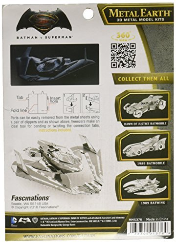 fascinations- Maqueta metálica Batwing, el avión de Batman vs Superman