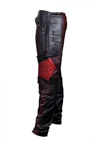 Fashion_First Chris Pratt Peter Quill - Chaqueta y pantalones de piel para hombre, diseño de Guardianes de la Galaxia 2
