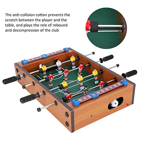 Fdit Mesa de futbolín Mini futbolín de Mesa Soccerball Sports Indoor Table Soccer Set para arcadas, Sala de Juegos, Bares, Fiestas