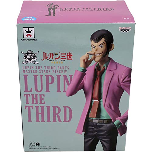 Figure Statue Lupin The Third 26cm Lupin III con CIGARILLO y Chaqueta Rosa Master Stars Piece IV 4 Part 5 Original BANPRESTO